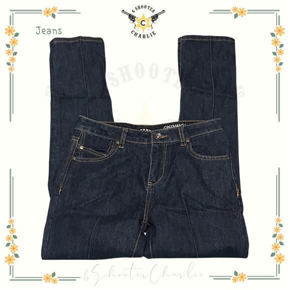 DKNY Greenwich Slim Womens Dark Wash Stretch Denim Jeans Blue Size 28 x 29 - Picture 1 of 8